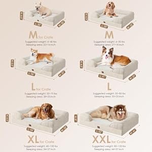 EHEYCIGA-Orthopedic-Dog-Beds-for-Extra-Large-Dogs-Waterproof-Memory-Foam-XL-Dog-Bed-with-Sides-Non-Slip-Bottom-and-Egg-Crate-Foam-Big-Dog-Couch-Bed-with-Washable-Removable-Cover-Beige - Cucciolini Doodles   EHEYCIGA-Orthopedic-Dog-Beds-for-Extra-Large-Dogs-Waterproof-Memory-Foam-XL-Dog-Bed-with-Sides-Non-Slip-Bottom-and-Egg-Crate-Foam-Big-Dog-Couch-Bed-with-Washable-Removable-Cover-Beige