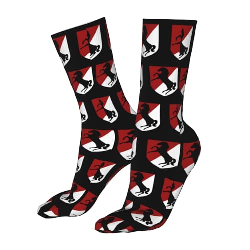11th Armored Cavalry Regiment Casual Calf Socks for Men's - Cotton Crew Socks Breathable Sock2