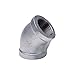 Anvil - 0311024806 - 45 Elbow: Malleable Iron, 3 in x 3 in Pipe Size, NPT x NPT, Class 150