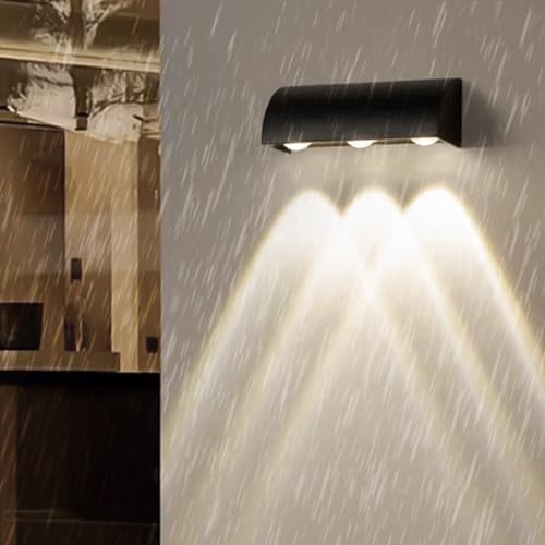 Lámpara de pared exterior LED para terrazas y patio con luz blanca 6000K moderna