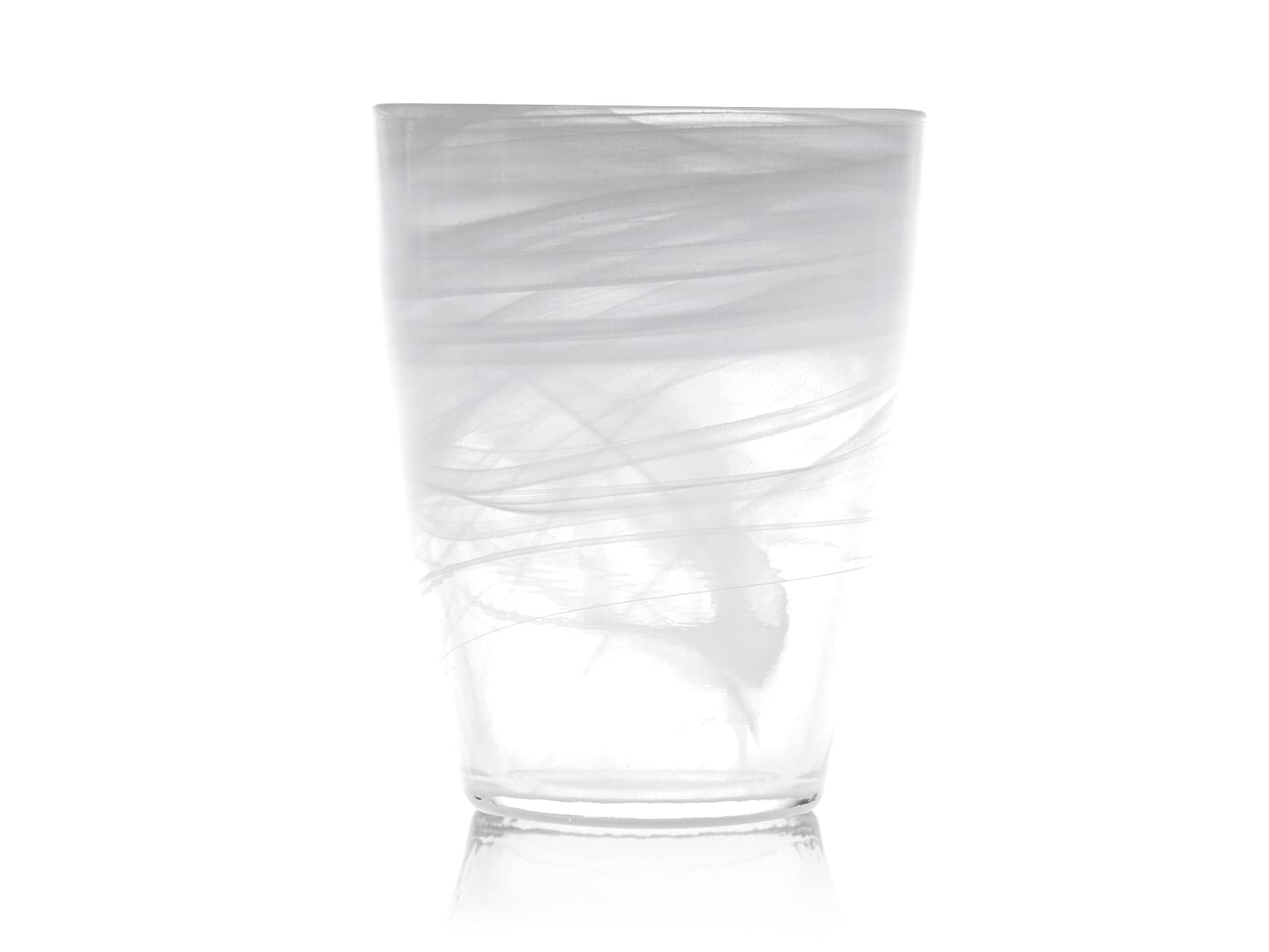 H&H 6 x White Alabaster Glass Glasses CL35