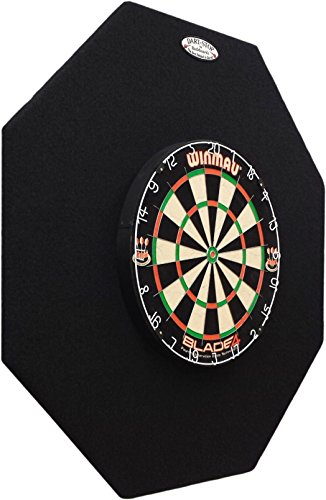 Dart-Stop 36 inch Black Octagon Pro Dart Board Back Board | Wall Protector | Dartboard Surround