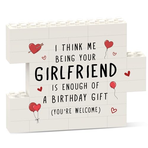 IDELTIME Boyfriend Birthday Gifts, Funny Building Block Puzzle Plaque, Birthday Gifts for...