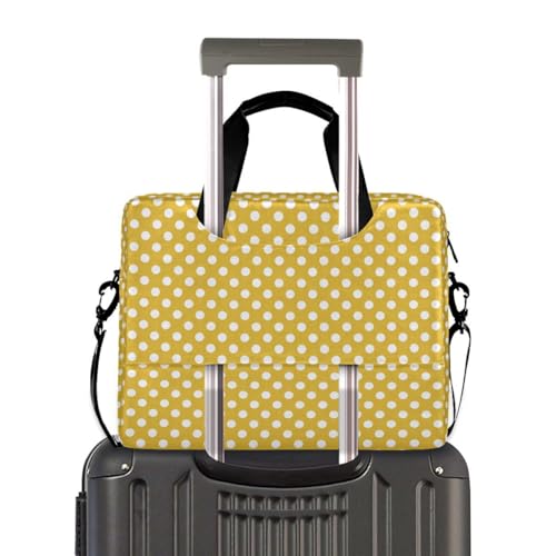 Bolso maletín para laptop 13-15.6 pulgadas amarillo y blanco miniatura 4