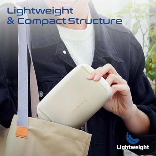 بروميت شنطة تنظيم صغيرة متعددة الوظائف مع جيوب متعددة، هيكل موثوق من البولي يوريثين المقاوم للماء، خفيفة الوزن ومحمولة وصغيرة الحجم، بيج