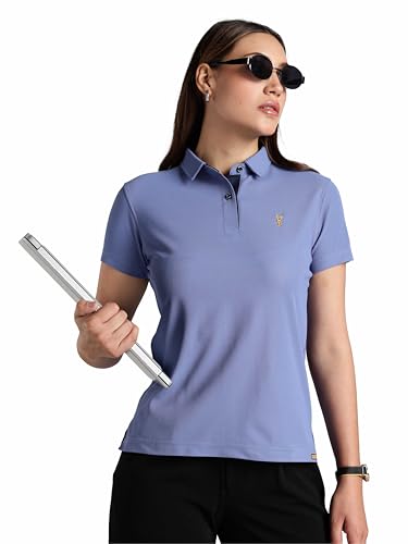 Image of STELLERS Women's Premium Polo T-Shirt, Regular Fit | Odour Resistant | Wrinkle Free | Quick Dry | Stretchable | Lightweight | Breathable | Sustainable | Anti-Static | Feather Touch Feel