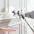 Airless Paint Sprayer - High Efficiency Thinning-Free Electric Spray Gun with Brass Nozzles & Extension Rod, Minimal Overspray for Home Interior/Exterior (Gray)