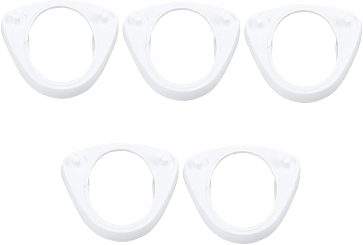 5pcs Toothbrush Head Stand Neat Toothbrush Base Holder Brush Heads Holder Tooth Brush Holder Toothbrush Holder Electrical Toothbrush Head Holder Toothbrush Stand White