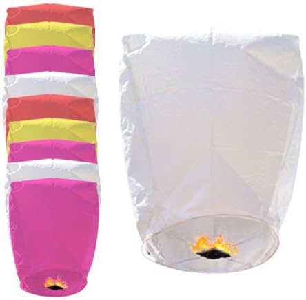 Chinese Sky Lanterns, Assorted Colours