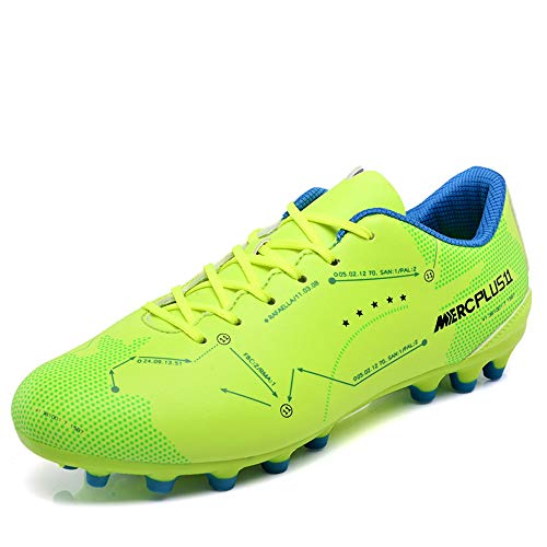 Männer Fußballschuhe, TF/AG Spiked Griffige Teens Trainingsschuhe Leichte Outdoor-Fußball-Schuhe für Grass Rubber Cement,B,43