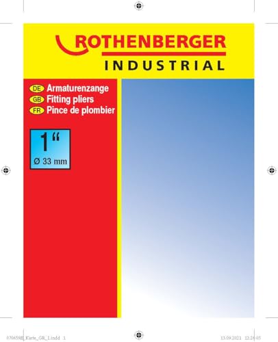 Siphonzange Rothenberger Industrial Armaturenzange 90° Ø 1″/35 mm