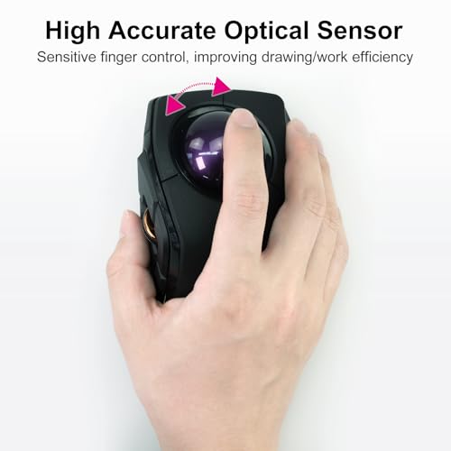 Image of SANWA Trackball 44mm /1.73in, Replacement Ball for ELECOM DEFT /DEFT PRO, and Other Compatible Trackball Mouse, Glossy Purple