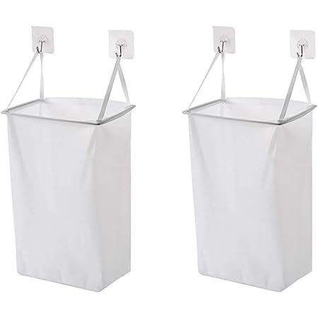 Amazon Mituke ランドリーかご ランドリーバスケット 洗濯かご 洗濯バスケット 洗濯物入れ 掛け式 折り畳み式 取っ手付き 大容量 便利 脱衣 かご 2個セット ランドリー収納 オンライン通販