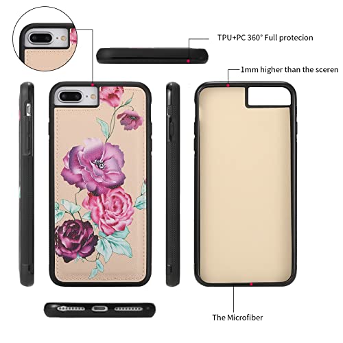 Coque iPhone 8 antichoc résolvant le vol de données avec portefeuille RFID jaune - 4