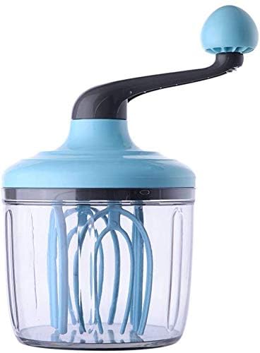 Egg Whisk &Separators Plastic Hand Crank Push Whisk Blender for Home - Versatile Tool for Egg Beater, Milk Frother, Hand Push Mixer Stirrer - Kitchen Utensil for Blending, Whisking, Beating