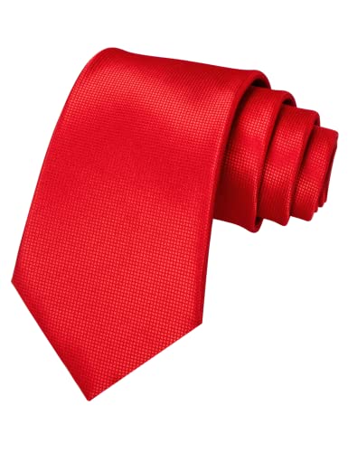 Image of JEMYGINS Solid Color Tie Mens Necktie for Business and Wedding