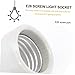 Veemoon Threaded Lamp Holder Light Bulb Base Wall Light Base Holder Plug Industrial Style Design Easy Installation