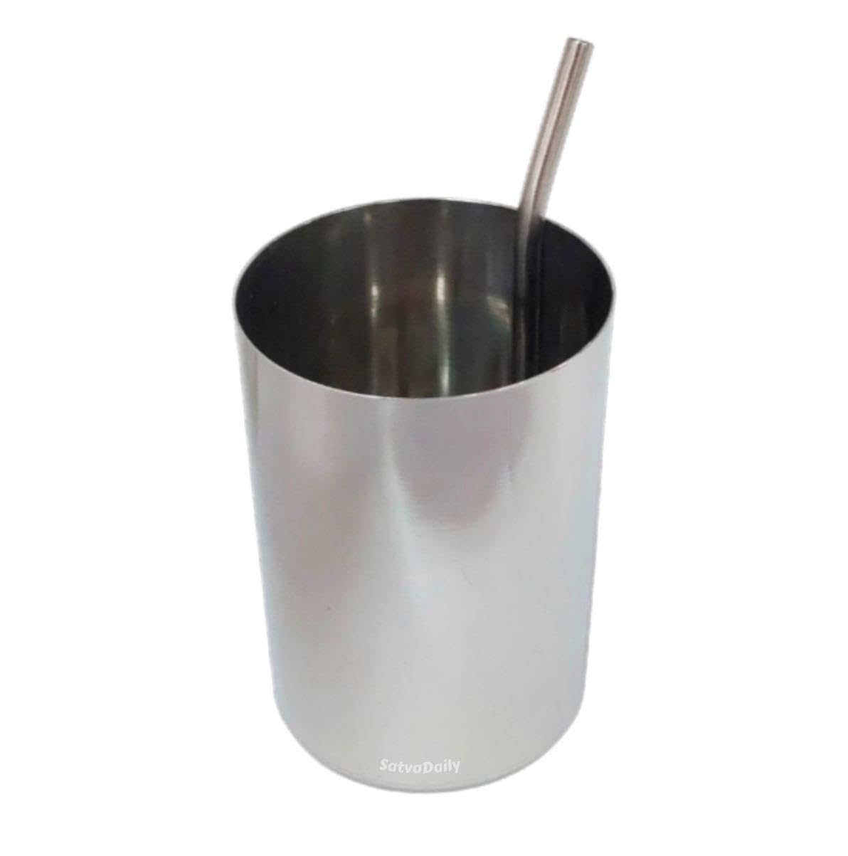 Stainless Steel Sipper Tumbler Long - 250ml, Straw Glass, Straw Cup, Steel Tumbler with Straws for Milk, Juice & Water, Sippy Cup, Water Cup Straw Tumblers Sipper Glass-picture-23