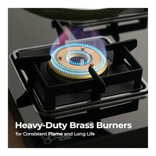 Lifelong 4 Gas Burner Tops - 4 Burners Hob Top Gas Stove with Automatic Ignition - Toughened Glass Top Gas Stoves for Home & Kitchen - Automatic... - Image 5