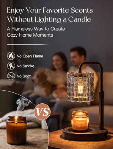 Candeldo Candle Warmer Lamp Black: Wax Melt Burner with Timer and Dimmer — photo 2