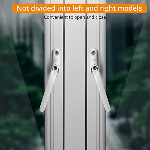 Neoteck 2PCS Inline Window Handle Universal Espag Key Locking Lockable Double Glazing Suitable for All Common Windows and Balcony Doors - Image 4