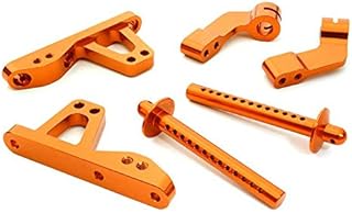 Integy RC Model C26747ORANGE Billet Machined Front Body Mount Set for HPI 1/10 Jumpshot MT & ST