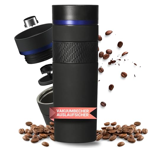 elasto Premium Edelstahl Thermobecher MERKUR - Coffee to go 450 ml - auslaufsicherer Kaffeebecher...