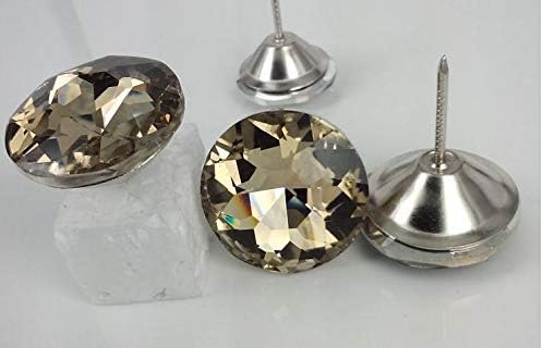 Sewing Buttons 3 Colors Crystal pin Button Sofa button25mm 100pcslot furnituredrill Nail Crystal Buttons, Color Zen Sewing Button