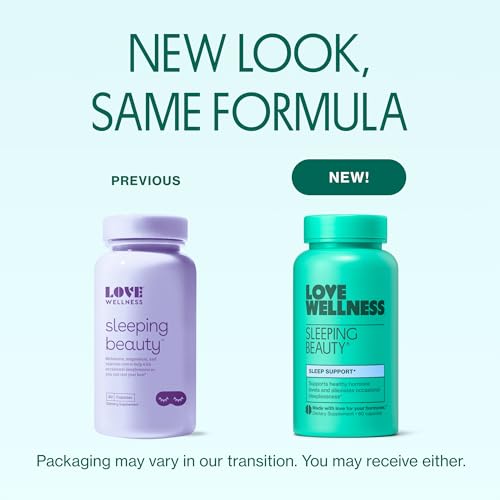 Love Wellness Sleeping Beauty | Sleep Support with Melatonin, Magnesium & L-Theanine | Promotes Restful Sleep, Relaxatio - Additional View