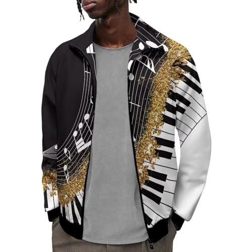 Image of Men's Lightweight Jackets Casual Full Zip Fleece Jacket Men Coats Fashion Long Sleeve Sweatshirt