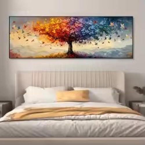 Tableau abstrait papillon grand format pour chambre et séjour