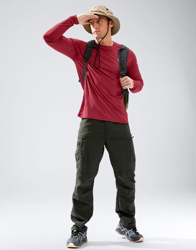 Men's Sun Protection Long Sleeve Shirts UPF 50+ - Image 3