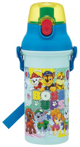スケーター(skater) 子供用 直飲み 水筒 プラスチック 480ml ワンプッシュ開閉 食洗機対応 日本製 パウ・パトロール 26 男の子 PSB5SAN-A