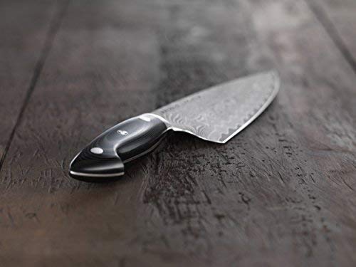 Henckels 8-Inch Chef's Knife, Premium Quality, German Engineered, Informed By 100+ Years Of Mastery, Stainless Steel, Dishwasher Safe, Black/Brown #TOP4