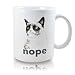 NOPE Grumpy Cat Novelty Ceramic Coffee Mug, Funny Cat Mug, Perfect for Coffee Mug Gift
