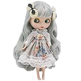 1/6 BJD Doll is Similar to Neo Blythe, 4-Color Changing Eyes Matte Face and Ball Jointed Body Dolls, 12 Inch Customized Dolls Can Changed Makeup and Dress DIY, Nude Doll Sold Exclude Clothes (SNO.49)