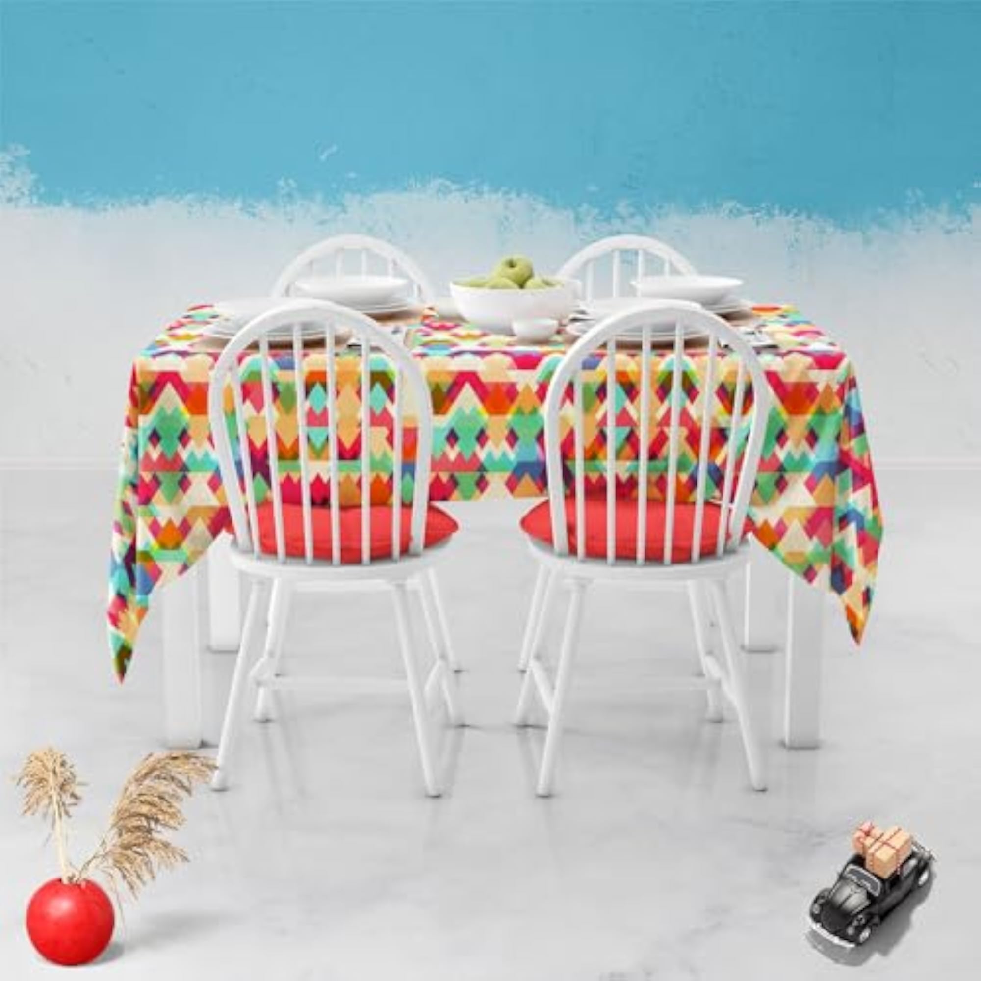 Triangles Table Cloth Cover for Dining & Center Table