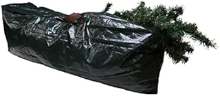 Qualtex Green Christmas Tree Storage Bag - Heavy Duty Plastic Bag Up to 7ft Tall Xmas Tree 120 x 25 x 43 centimetres