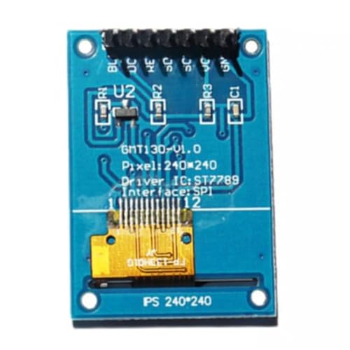 QAXIOQCS 1.3 Inch 3.3V 7PIN HD Full Color TFT Display Screen ST7789 Drive IC 240 * 240 LCD OLED Display 240x240