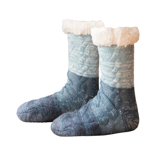 Slipper Socks for Women with Gripper Cozy Soft Thick Fuzzy Non