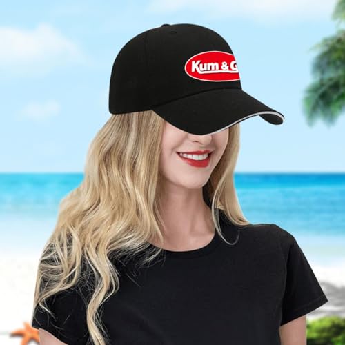 Kum & Go Logo Gorra Negra Ajustable miniatura 5