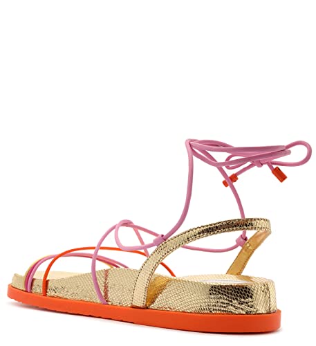 Arezzo Women's Juddy Strappy Flatform Sandal, Multicolor, Size 8 #TOP1