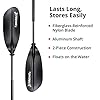 SeaSense XTreme 2 Kayak Paddle, Black, 96” - Fiberglass Reinforced Nylon Blades, 2-Piece Construction - Great for Sport, Sea, Whitewater, Recreational & Fishing Kayaking