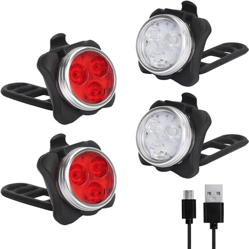 LED Licht 4er Set USB Aufladbar, Helles Licht, Kompakt und Wasserdicht,...