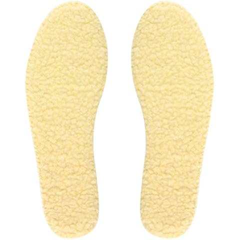 Knixmax Men Warm Sheepskin Insoles for Winter Cover