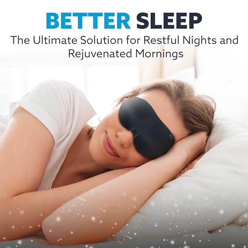 Comfortable 3D Contoured Sleep Eye Mask - Pack of 2 - Image 2