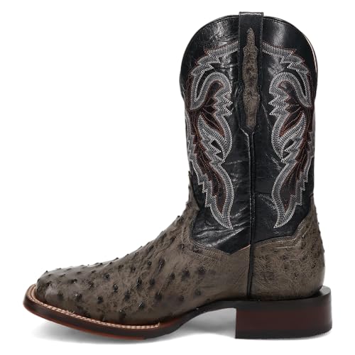 Dan Post Alamosa Ostrich Embroidered Square Toe Western Boot3