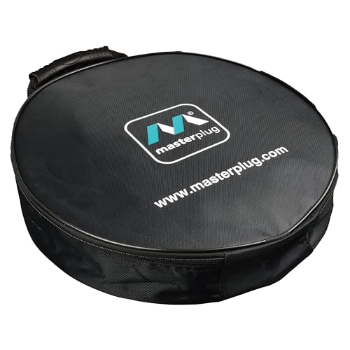 Masterplug EV Charging Cable Storage Tidy Bag, Durable Carry Case for EV Charging Cables Type 2 and Type 1, Mode 3 and Mode 2, Lightweight, Black, EVCASE-MP