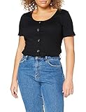 Kurzarm VERO MODA Damen VMHELSINKI SS Top GA NOOS Shirt, Black, S