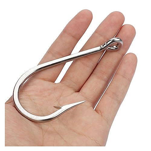 Hameçons d'eau salée en acier inoxydable pour poisson-chat taille 6-12